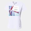 Ladies' Birds-Eye Mesh V-Neck T-Shirt Thumbnail