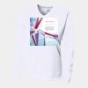 Ladies' Birds-Eye Mesh Long Sleeve V-Neck T-Shirt Thumbnail