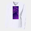 Ladies' Birds-Eye Mesh Long Sleeve V-Neck T-Shirt Thumbnail