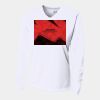 Ladies' Birds-Eye Mesh Long Sleeve V-Neck T-Shirt Thumbnail